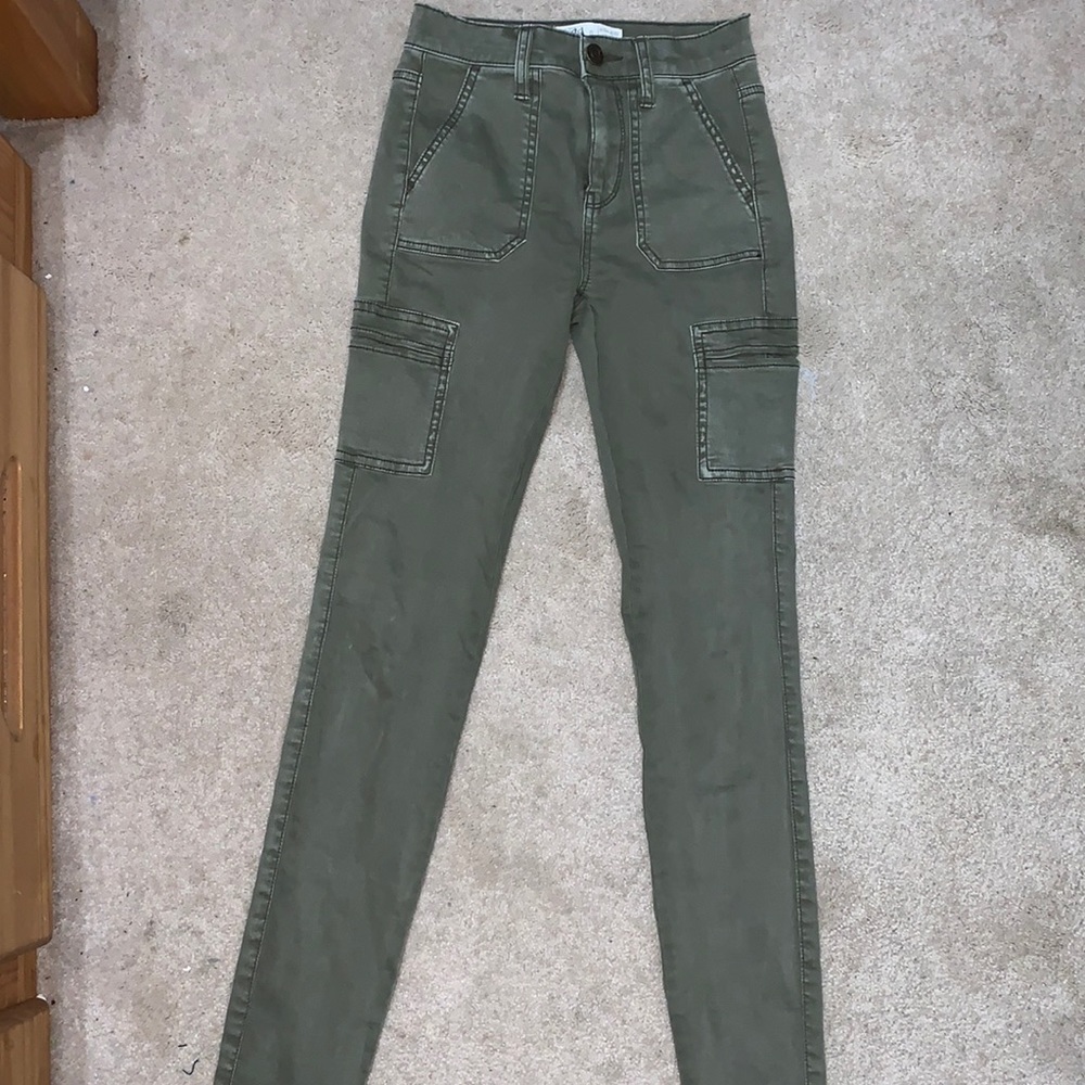 Size 0 high rise utility jeggings